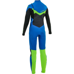 2020 O'Neill Youth Epic 4/3mm Chest Chest Zip Gbs Combinaison Ocean / Black / Day Glo 5358